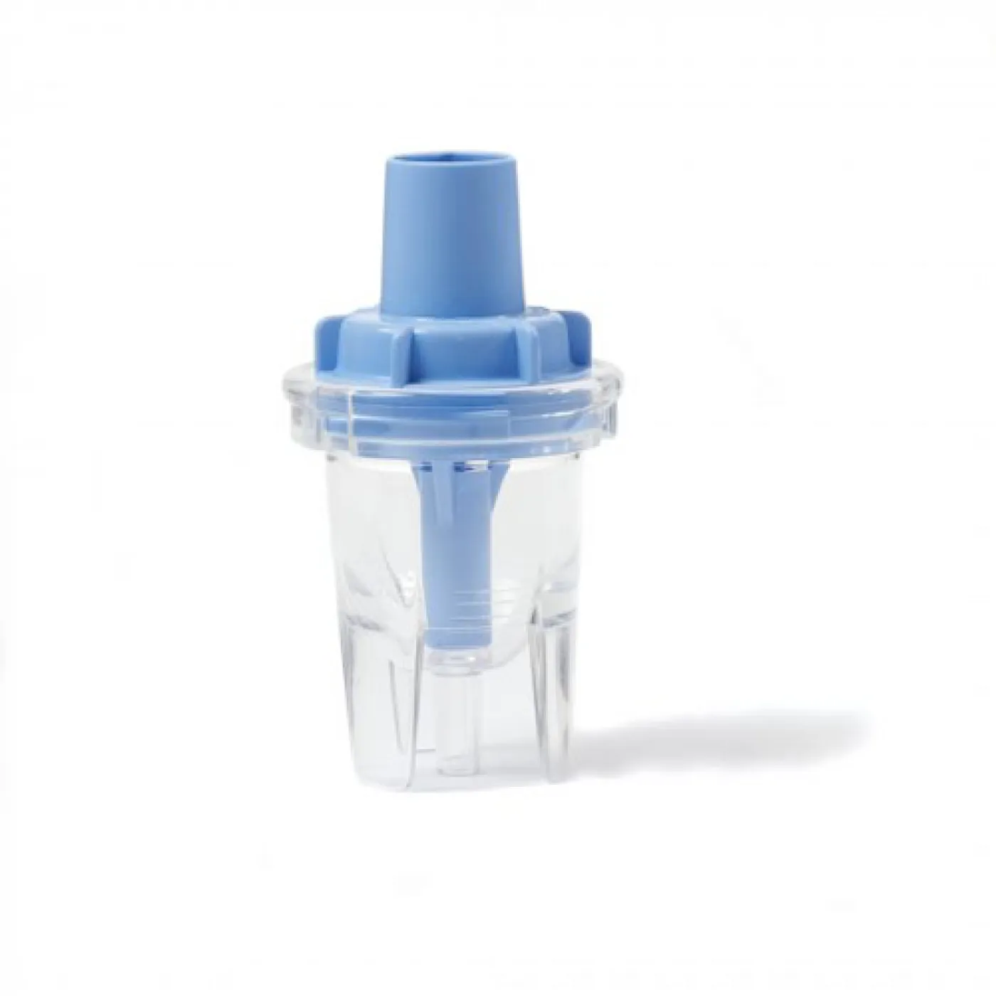 Accessoire de nébulisation pour aérosol, avec réservoir transparent et embout bleu