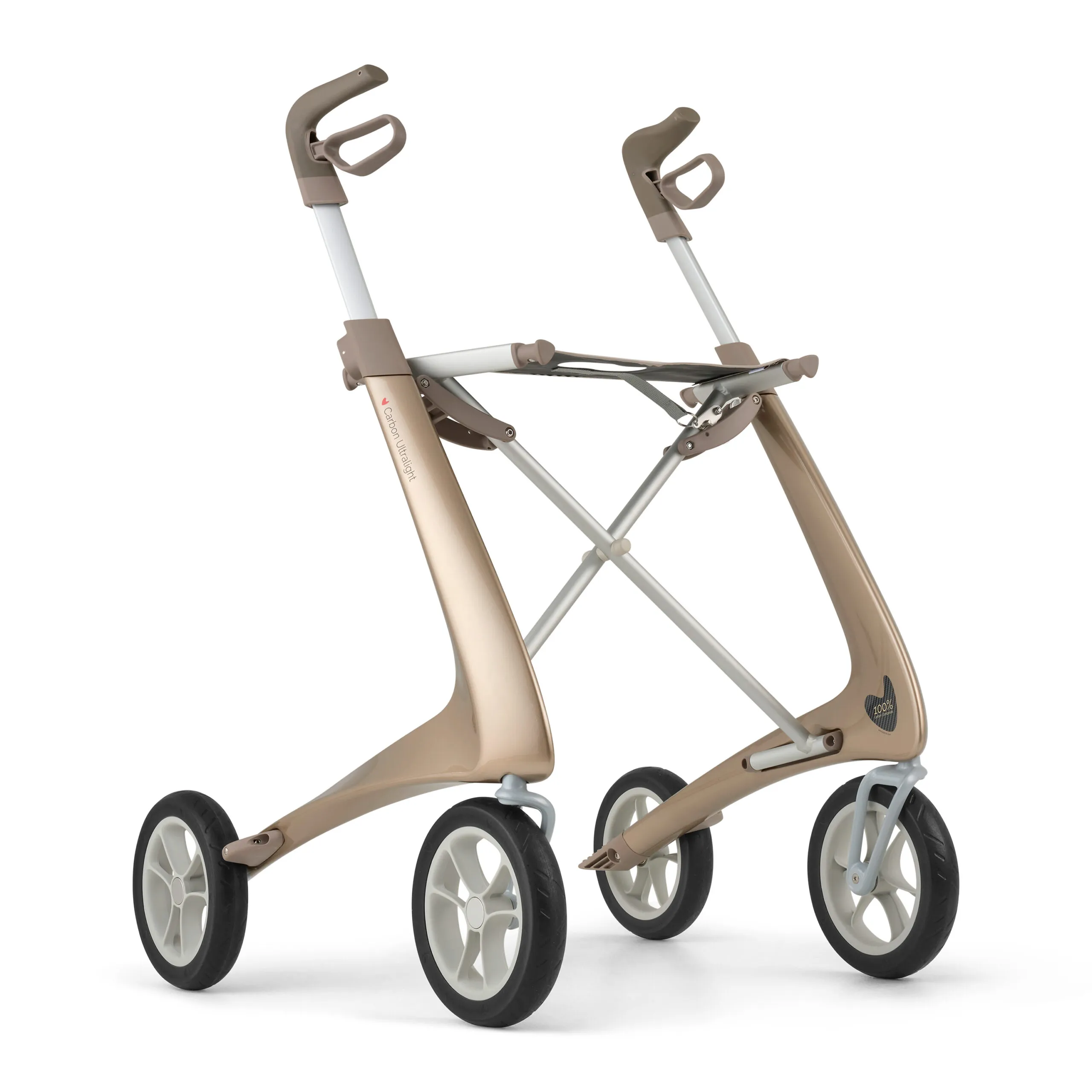 Rollator byACRE Carbon Ultralight couleur champagne