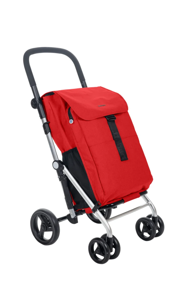 Chariot de courses Carlett Lett475 Classic rouge avec sac de 64 litres