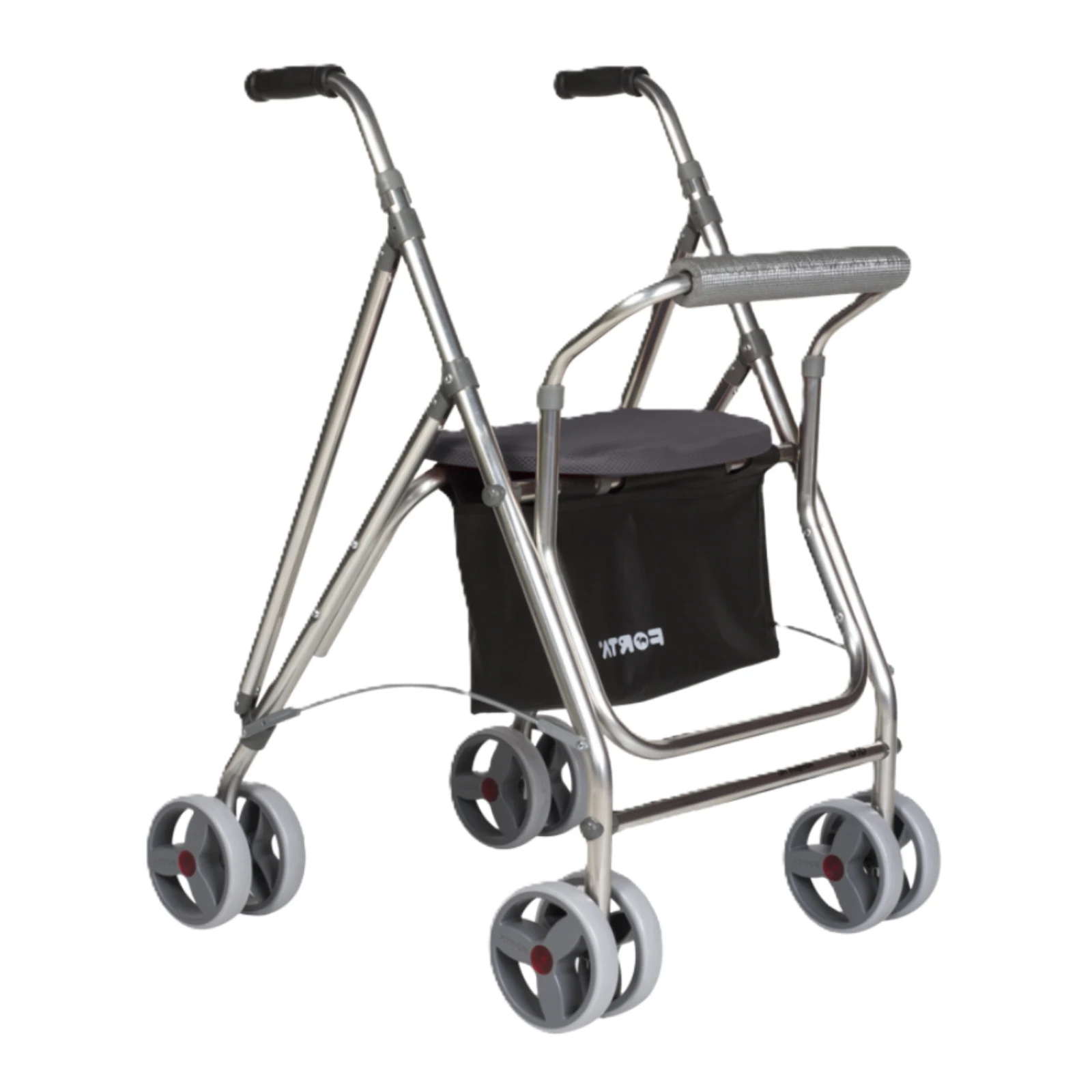 Forta Kanguro HD (ARA-K), rollator intérieur et extérieur avec assise, dossier et sac