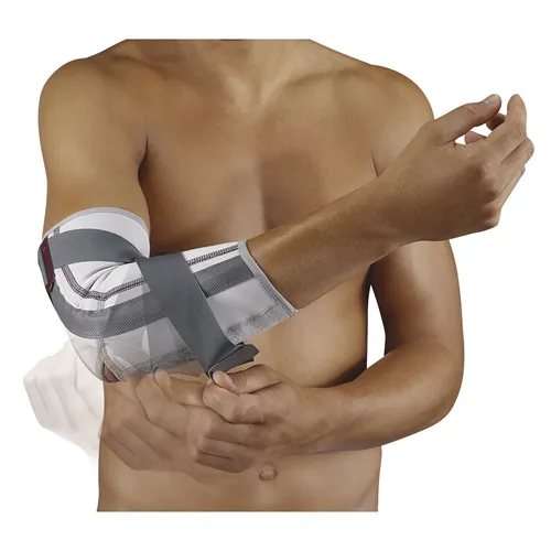 Bandage de Coude Push med porté pendant le réglage de la limitation d'extension