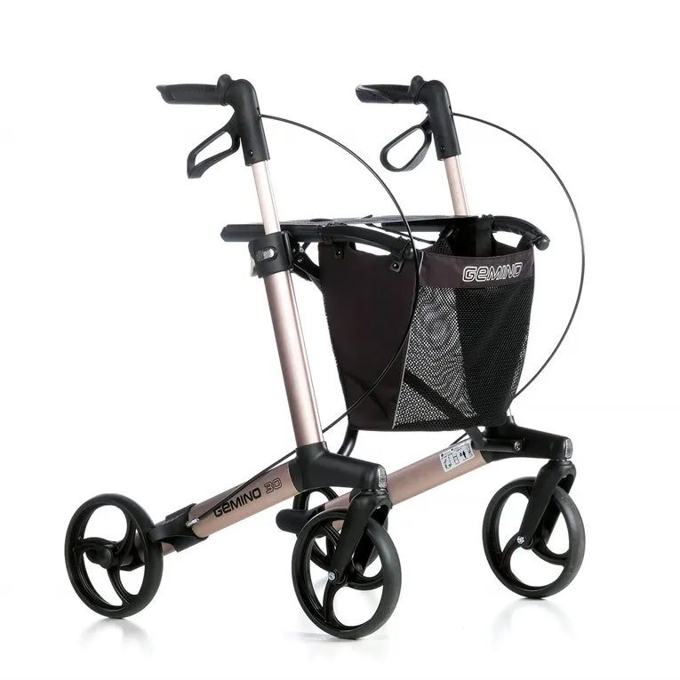 Rollator léger Gemino 30, vue de trois quarts