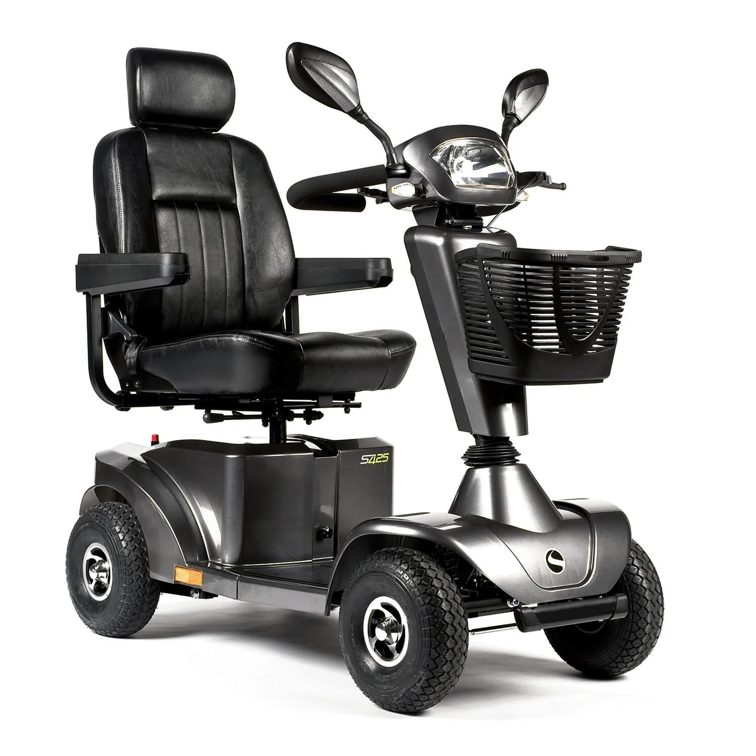 Scooter de mobilité STERLING S425 Sunrise Medical Urban Grey, vue de trois quarts